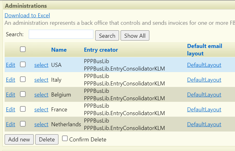 Invoice 'Send By Email' template settings (Email Addresses, Subject ...